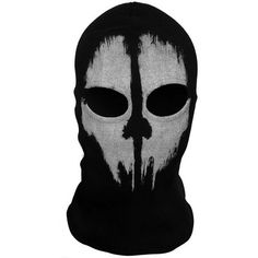 Keep your head warm while looking cool with this Call of Duty: Ghosts skull mask. This premium quality mask is made of 100% soft cotton which is comfortable to wear. Works great for Airsoft or paintball! Works with a variety of costume looks and themes as well. This is an officially licensed Call of Duty product. Ideal for fans of the game. Cod Ghosts, Mascara Facial