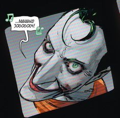 a comic book page with an image of the joker