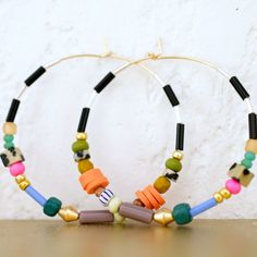 This Hoop Earrings item by JillMakes has 120 favorites from Etsy shoppers. Ships from Youngsville, LA. Listed on Jul 26, 2023 Gold Moon Necklace, Hoops Gold, Gold Filled Hoops, Earring Post, Colorful Jewelry, Gold Filled Earrings, Colorful Earrings, Large Hoop Earrings, Beaded Hoop Earrings