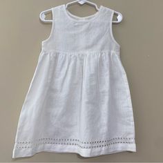 New Without Tags No Flaws. Precious Dress. White, Linen Dress Size- 6-12 Months Brand- Baby Boutross White Sundress For Summer Dress-up, White Sundress For Dress-up In Summer, White Sundress For Dress-up Occasions In Summer, Casual Sleeveless Summer Dress For Dress-up, Sleeveless Sundress For Spring Dress-up, Cute White Sleeveless Vacation Dress, Sleeveless Sundress For Dress-up Occasion, White Sleeveless Sundress For Dress-up, Casual Sundress For Summer Dress-up