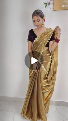 Double Saree Draping Styles, Different Saree Styles, Saree Latest Design, Saree Designs Latest, Draping Styles, Saree Styling, Saree Hairstyles, Insta Reels, Saree Wearing