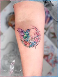 Hummingbird Painting, Tattoo Tattoo, Watercolor Tattoo, Flower Tattoo, Make Money, From Home, Rome, Tattoo Designs