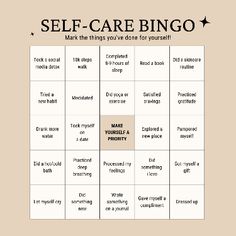 Join our Self-Care Bingo Challenge and transform your well-being one square at a time 🫶 Let's make self-care a fun and rewarding journey! 🥰 #selfcare #selfcarebingo #selfcareroutine #wellbeing #mentalhealth #wellness Wellness Bingo Ideas, Writing Bingo Challenge, Self Care Bingo Printable, Wellness Bingo, Self Care To Do List, Self Care Bingo, Bestie Summer, Bingo Challenge, Bingo For Kids