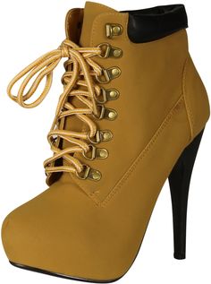 PRICES MAY VARY. Manmade Sole Must-have for every wardrobe Popular high heel lace up bootie Manmade Materials Made In China Fashion Shoes Fall Fashion Boots, Platform Stilettos, Timberlands Women, Women Oxford Shoes, Platform Ankle Boots, Ankle Bootie, Womens Ankle Boots, High Heels Stilettos, High Heel Boots