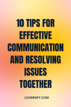 Effective communication is vital for resolving issues and strengthening your relationship. Discover 10 tips for improving communication and tackling challenges together.   #RelationshipAdvice #EffectiveCommunication #ConflictResolution #HealthyRelationships #RelationshipTips #MutualRespect #CommunicationSkills #ProblemSolving #EmotionalConnection #StrongerTogether Genuine Connection, Better Communication