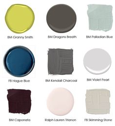 the different shades of paint that are used in this project