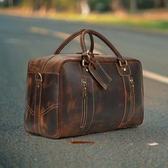 Christmas Day Special offer Flat 70% Off With Free Shipping  ✍✍Free Personalization  Free Gift Wrapping Free Shipping 🎉🎉 HURRY UP ORDER NOW AND GET YOUR ORDER BEFORE CHRISTMAS  ◼ Rustic Brown Elegance: Embrace the charm of rustic brown with this exquisite leather duffel bag. Its warm tones and natural appeal add a touch of timeless elegance to your travel gear. ◼ Handcrafted with Love: Each duffel bag is meticulously handcrafted with love and attention to detail. This artisanal touch ensures a