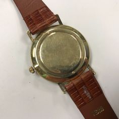 "PLEASE READ ENTIRE DESCRIPTION BEFORE PURCHASING d141 Vintage Original Lucien Piccard Swiss 14K Gold Mechanical Wrist Watch Pre-owned: Some scratches from normal wear, appropriate to its age. Face shows some discoloration. Please see photos for details. Watch is working and keeping time well.Watch is in good mechanical condition, all of our watches are tested for time by one of our watchmakers before being listed for sale. Sold as is, as shown on pictures. Specifics: *Lucien Piccard *Mechanical Formal Round Analog Diamond Watch, Formal Yellow Gold Round Watch Bands, Bulova Accutron, Mechanical Hand, Authentic Watches, We Watch, Filigree Ring, Saint Louis, Steel Watch