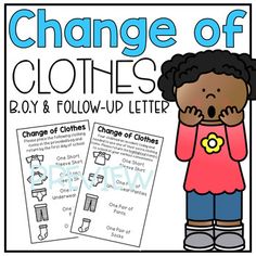 If you teach in an early childhood classroom, you know how disruptive accidents can be to your classroom schedule. This useful resource includes an initial change of clothes request and a follow-up letter to send home with students after they've had an accident. Product Includes:Initial Change of Clothes Request- Two OptionsOption #1: Requests short sleeve t-shirt, long sleeve t-shirt, underwear/panties, pants & pair of socksOption #2: Requests short sleeve t-shirt, underwear/panties, pants & pair of socksFollow-Up Change of Clothes Request- Two OptionsOption #1: Requests parents to return the item(s) that are highlighted in the letter. (Short sleeve t-shirt, long sleeve t-shirt, underwear/panties, pants & pair of socks)Option #2: Requests parents to return the item(s) that are Classroom Schedule, Early Childhood Classrooms, Clothes Organization, Early Childhood, Preschool, Long Sleeve Tshirt, Initials, Parenting, Socks