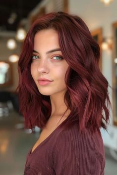 36 Cherry Cola Hair Ideas You Need To Try In 2024 Subtle Hair Dye, Raspberry Hair Color, Hair Color Cherry Coke, Cherry Coke Hair, Cherry Cola Hair Color, Unique Hair Color, Cola Hair, Cherry Cola Hair, Raspberry Wine