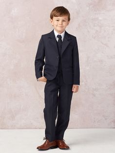 Boy's 5 Piece SLIM FIT Tuxedo Set - Choose Your Color & Size 4016 – Glass Slipper Formals Light Grey Suits, Girls Outerwear, Button Style, Winter Girls, Slim Fit Suit