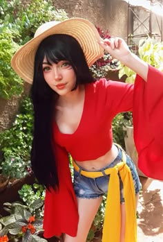 Luffy Outfits, Fem Luffy, Genderbent Cosplay, Luffy Cosplay, Circus Outfits, Easy Cosplay, Cosplay Idea, One Piece Cosplay, Cosplay Inspo