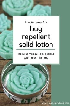 how to make diy bug repellent solid lotion - natural mosquito repellent with essential oils