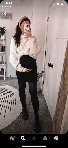 Pregnant Office Outfit Fall, Dress And Sweater Outfit Pregnant, Bump Fashion Fall, Dressy Winter Maternity Outfits, Maternity Workwear Fall, Date Night Pregnant Outfit Winter, Maternity Style Autumn, Outfit Ideas Pregnant Winter