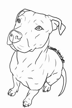 a black and white drawing of a dog with a collar on it's neck