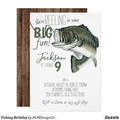 a birthday card with a fish on it