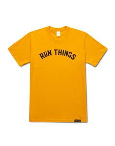 The Finities® Run Things® Arch Men's T-Shirt is made with high quality 100% combed ringspun cotton. This street-ready tee also features: Screen printed Run Things arch logo graphic Finities woven label Side seams for a fitted look Size up for a looser fit Printed in Los Angeles. Laughing Man, Fashion Poster Design, Coffee Brand, Back To School Fashion, Arch Logo, Text Tee, Dope Outfits For Guys, Shirt Design Inspiration, Unique Birthday