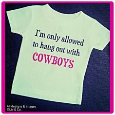 Cowgirl Shirts, Cowgirl Outfits, Funny Baby Clothes, Girl Onsies, Body suit, Baby One Piece, Romper, Jumpsuit, Liv & Co.