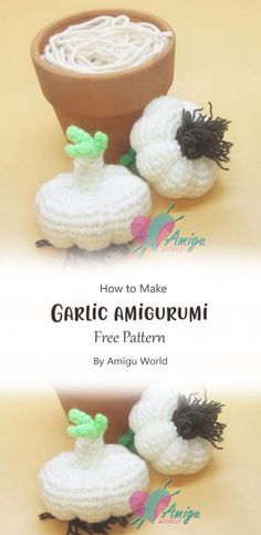 crochet pattern for garlic amigurmi