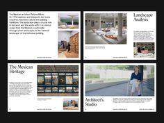 an article in the architectural journal features images of furniture and interior design