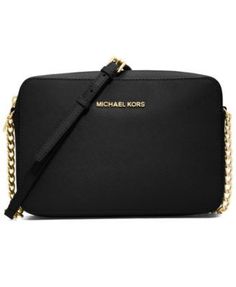 Jet Set East West Crossgrain Leather Crossbody | macys.com Sac Michael Kors, Outlet Michael Kors, Michael Kors Designer, Michael Kors Clutch, Michael Kors Selma, Mk Handbags, Cheap Michael Kors, Handbag Stores, Large Crossbody Bags