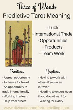 the three types of tarot meanings in english and chinese, with text describing them