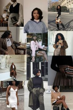 Academic Baddie Aesthetic, Vintage Light Academia Aesthetic, Breanna Barnes Outfits, Black Women Fall Aesthetic, Fall Aesthetic Outfit Black Women, Vintage Aesthetic Black Women, Dark Academia Old Money Outfit, Fashion Lover Aesthetic, Easy Professional Outfits