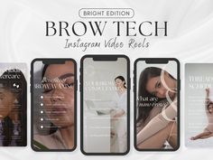 Elevate your online presence and establish yourself as the go-to Brow Tech or Esthetician in the world of eyebrows with our Brow Tech Instagram Reels Bundle. Specifically curated for professionals passionate about perfecting brows, this comprehensive bundle includes 25 eye-catching Instagram reel videos. Designed to cater to every aspect of your brow-centric journey, from microblading to brow lamination and threading and more, our customizable templates help you engage your audience, showcase yo Brow Business, Brow Tech, Esthetician Instagram, Eye Brows, Ig Profile, Brow Artist, Publication Instagram, Lash Tech