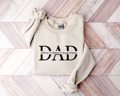 Custom Dad Sweatshirt With Kids Names, Personalized Dad Sweater, Fathers Day Shirt, Dad Shirt, Daddy Sweatshirt, To Dad, Gift For Dad HOW TO ORDER 1-) Please, Check and Review all Photos. 2-) Choose your size and color from the drop-down menus. 3-) Choose your quantity. 4-) Prices listed are for one item. 5-) Your shipping will automatically combine when ordering multiples. 6-) Checkout out all at once when the correct size, color and quantity has been added. 7-) Finally, your custom shirt will be ready to ship 1-3 Business Day. Holiday times may affect the handling times. -Our shirts are made to order specially for you. Because of this reason we don't accept returns or exchanges. Please check our color and size charts before you place your order. If you have any questions please send us a Dad Sweater, Kids Names, Fathers Day Shirts, Custom Shirt, Custom Tees, High Quality T Shirts, Gift For Dad, Size Charts, Dad To Be Shirts