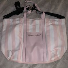 Brand New, With Tags Never Used Huge Space, Perfect Room For A Trip Love This Bag, Just Have No Use For It!! Comment With Questions Vs Pink Luggage, Vs Pink Travel Bag, Victoria's Secret Handbags, Victoria Secret Bag, Black Duffel Bag, Fringe Tote Bag, Gold Tote Bag, Plaid Tote Bag, Cooler Tote Bag