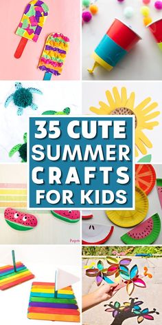 Looking for some fun and easy DIY summer crafts for kids? Our collection of summer crafts for preschoolers, toddlers, and kids of all ages have you covered! From beach-inspired crafts to nature-themed projects, our summer arts and crafts for kids are perfect for keeping little ones entertained during the summer months. Try out our summer camp crafts or summer paper crafts for an educational experience. Don't miss out on these DIY Summer crafts - they're sure to provide hours of entertainment! Summer Camp Art And Craft Activities, Summer Diy Crafts For Kids, Summer Camp Art And Craft Ideas, Good Bye Summer Crafts For Toddlers, Summer Camp Craft Ideas For Preschoolers, End Of Summer Kids Crafts, June Arts And Crafts, Beach Summer Camp Activities, Hello Summer Crafts For Kids