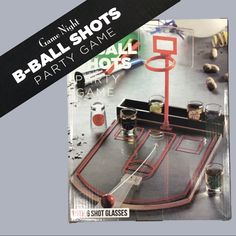 a magazine cover with an image of a game on the table and glasses in it