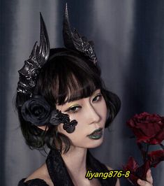 Gothic Steampunk Evil Horns Headband Lolita Headdress Halloween Cosplay Prop | eBay Halloween Head Piece, Goth Head Accessories, Incubus Cosplay, Nun Headdress, Gothic Cat Ears Costume Accessories For Cosplay, Punk Cat Ears Costume Accessories For Cosplay, Gothic Cosplay Costume For Halloween Masquerade, Black Fantasy Cat Ears Costume Accessories, Black Cat Ears Fantasy Costume Accessories