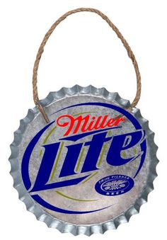 a bottle cap with the word miller lite on it