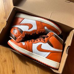 Size 10w And 8.5m. Worn Twice. I Don’t Like High Tops As Much As I Thought. Come With Original Shoes Laces And And Extra Pair Shoes Laces, Nike Brown, Nike Air Jordan 1 Retro, Air Jordan 1 Retro High Og, Air Jordan 1 Retro High, Nike Air Jordan 1, Air Jordan 1 Retro, Jordan 1 Retro High, Jordan 1 Retro