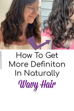 How To Get More Defined Waves In Naturally Wavy Hair - Wavy Hair Care Naturally Wavy Hair, Wet Style, Wavy Hair Overnight, How To Get Bigger, Big Curls, Natural Wavy Hair, How To Make Hair, About Hair