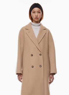 Aritzia Montage Coat, Aritzia Coats & Jackets, Aritzia Luxe Lounge Jacket, Aritzia Slouch, Boiled Wool Coat, Wind Protection, Boiled Wool, Brown Coat, Sweater And Shorts