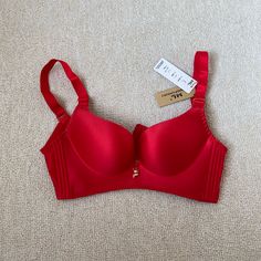 -Brand New With Tags -Size: 34b -Tagged Brand For Exposure Super Soft Material // Push Up Bra Style Elegant Red Victoria's Secret Bra, Blue Lace Bra, Victorias Secret Set, Strappy Bralette, Red Bra, Convertible Bra, Floral Bra, Nude Bra, Bra Style