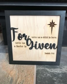 a wooden sign with the words for children and an image of a star on it