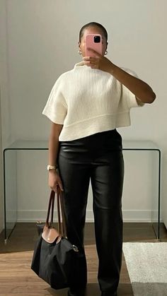 Creme And Black Outfit, Summer Outfit Professional, Elegant Style Black Women, Feminine Casual Outfits Black Women, Corporate Baddie Outfits Spring, Fall Fashion 2024 Black Women, Hair Appointment Outfit Black Women, Corporate Baddie Outfits Winter, Work Baddie Outfits