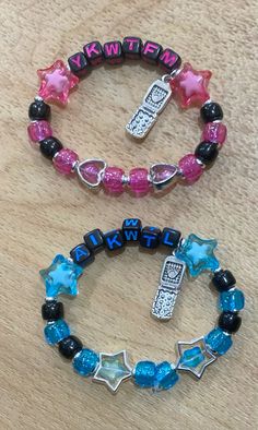 You know where to find me.  🩷 And I know where to look. 💙 #tvgirl Tv Girl Bracelet Ykwtfm Aikwtl, Kandi Bracelets For Couples, Project Sekai Bracelet, Tv Girl Bracelet Matching, Tv Girl Jewelry, Tv Girl Braces, You Know Where To Find Me Tv Girl, Tv Girl Matching Bracelets, Tv Girl Bracelet Ideas