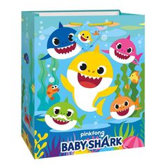 Buy Kids Birthday Baby Shark gift bag sold at Party Expert Baby Shark Box, Baby Shark Party Favors, Boys 2nd Birthday, Shark Party Favors, Baby Shark Party, Shark Themed Party, Shark Themed Birthday Party, Toddler Class, Cartoon Shark