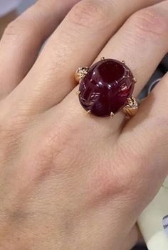 Retro Style Dark Ruby Rose Gold RingRing Oval Setting, Rainbow Topaz, Tension Setting, Style Dark, Finders Keepers, Crystal Wand, Ruby Rose, Welo Opal, Types Of Rings