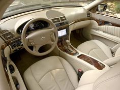 the interior of a car is clean and ready to be used