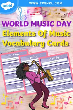 Elements Of Music Vocabulary Cards Music Vocabulary, Elements Of Music, Vocabulary Cards, Teach Kids