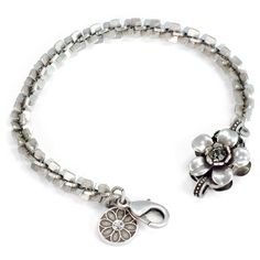 Silver Retro Serenity Flower Bracelet - Boho Jewelry | Sweet Romance – Sweet Romance Jewelry Black Hills Gold Jewelry, Popular Bracelets, Vintage Silver Jewelry, Geometric Bracelet, Vintage Bangles, Sweet Romance, Retro Jewelry, Minimalist Bracelet, Flower Jewelry