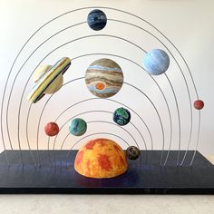 the solar system with all its planets on display