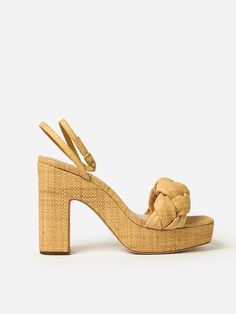 DESCRIPTION:Raffia platform sandal with a braided strap and adjustable ankle strap.FEATURES:Heeled SandalAdjustable Ankle StrapPuffy Braided StrapSquare ToePadded FootbedUpper: RaffiaOutsole: 100% LeatherHeel Height: 4.5 in. | Platform Height: 1 in. Loeffler Randall, Braided Strap, Saint Bernard, Platform Sandals, Ankle Strap, Straw, Sandals, Heels