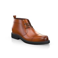 are handcrafted by individual order. Upper material is made by premium leather. Insole and lining materials - textile. Your new shoes will be handcrafted especially for you and delivered for free to your home or office in 1-2 weeks. Included option for free return and remake if the shoes do not fit.Only now all this is available at an exclusive price of $269.00.Proceed with you order now. Brown Lace-up Boots With Leather Sole For Business, Leather Lace-up Chelsea Boots With Rubber Sole, Brown Chelsea Boots With Stitched Sole And Plain Toe, Casual Brogue Boots With Closed Toe, Brown Closed Toe Boots With Rubber Sole, Business Boots With Leather Sole And Closed Toe, Lace-up Boots With Leather Sole And Calf Leather, Classic Lace-up Boots With Round Toe And Leather Lining, Leather Lace-up Shoes With Textured Sole And Round Toe