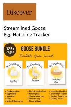 the goose egg hatching trackerr with instructions